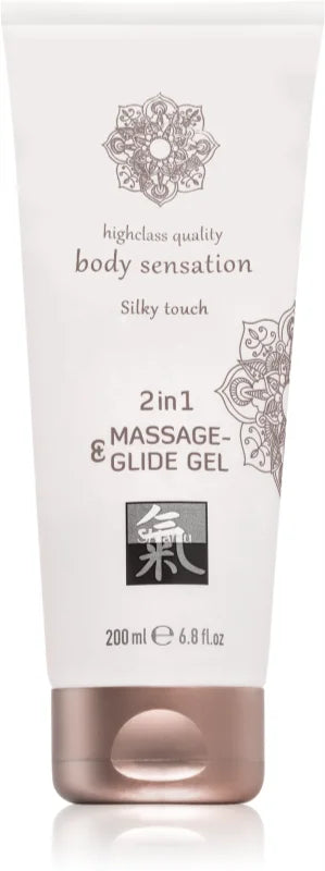Shiatsu Silky Touch 2in1 Massage & Glide Gel 200 ml