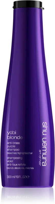 Shu Uemura Yūbi Blonde purple shampoo neutralizing yellow tones 300 ml