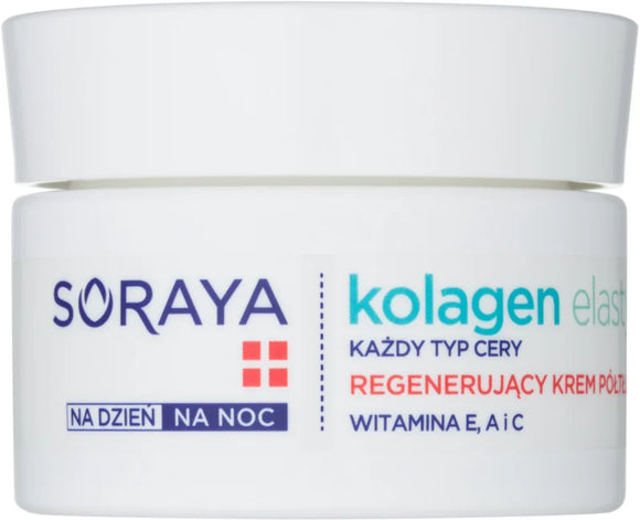 Soraya Collagen & Elastin regenerating skin cream with vitamin E, A, C - 50 ml