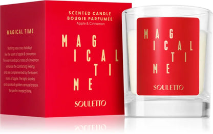 Soulette Magical Time Apple & Cinnamon scented candle 65 g