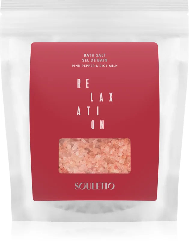 Souletto Pink Pepper & Rice Milk Bath Salt 500 g