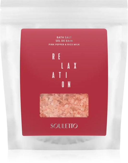 Souletto Pink Pepper & Rice Milk Bath Salt 500 g
