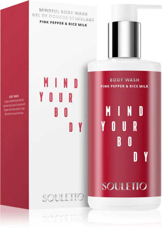 Souletto Pink Pepper & Rice Milk Body Wash 300 ml