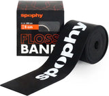 Spophy Floss Band compression therapy rubber Black, 5 cm x 2 m