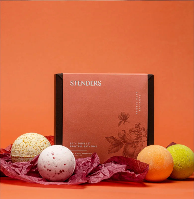 STANDER Fruitful Bathtime! bath bomb set 4x120 g