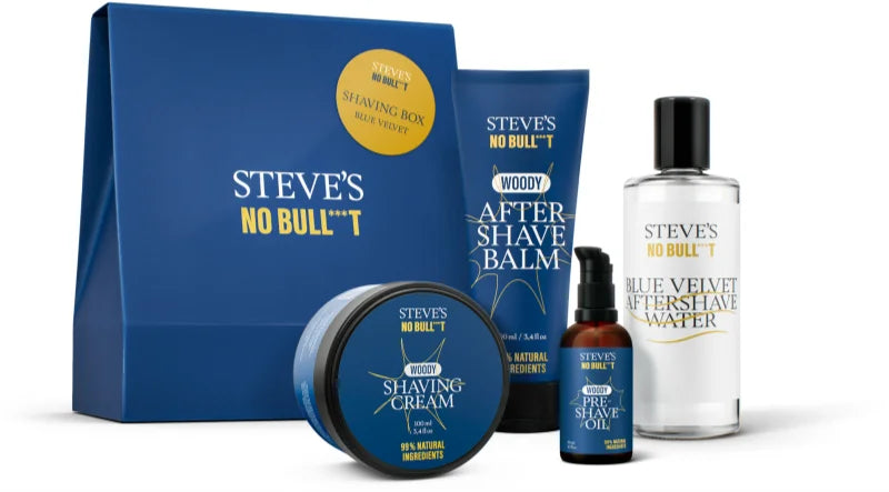 Steve's No Bull***t Shaving Box Blue Velvet