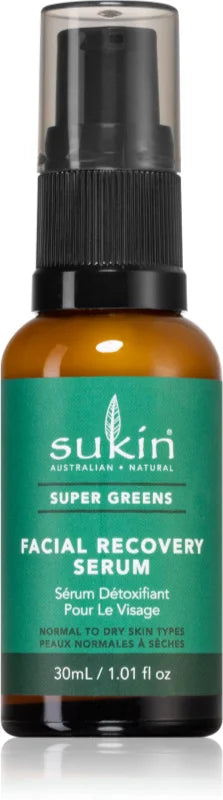 Sukin Super Greens Facial Recovery Serum 30 ml