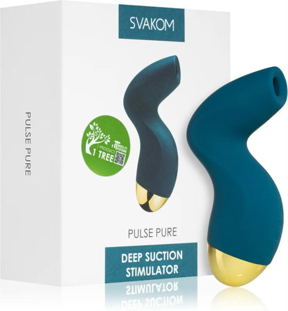 Svakom Pulse Pure Deep Suction Stimulator Blue 12 cm