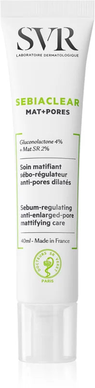 SVR Sebiaclear Mat+Pores matting fluid to control sebum 40 ml
