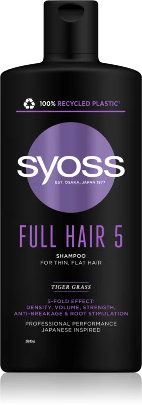 Syoss Full Hair 5 shampoo 440 ml – My Dr. XM