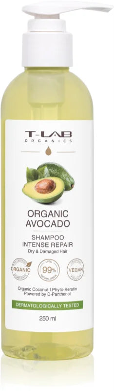 T-LAB Organics Organic Avocado Intense Repair Shampoo 250 ml