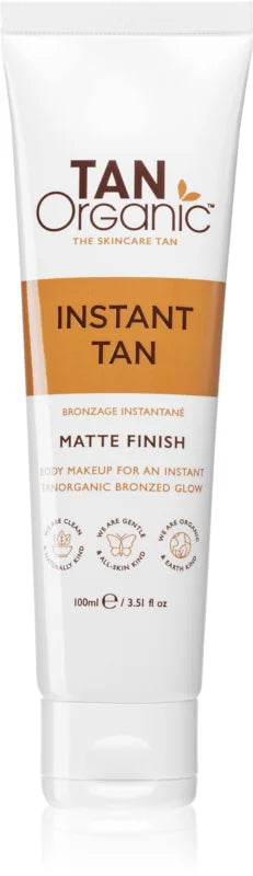 Tan Organic Instant Tan Cream Matte Finish 100 ml