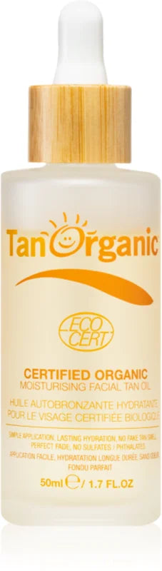 Tan Organic Certified Organic Facial Tan Oil Light Bronze 50 ml