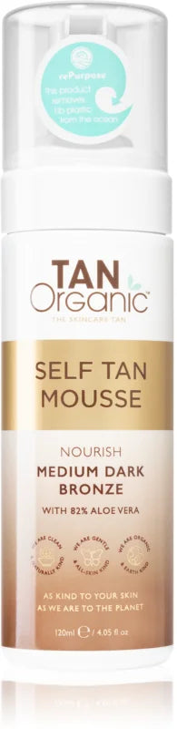 Tan Organic Self Tan Mousse Medium Dark Bronze 120 ml