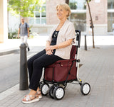 Carlett Senior Assist 29l light gray wheeled shopping bag trolley