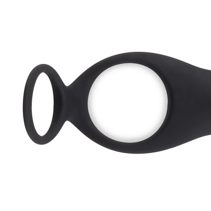 Teazers Cock & Ball Ring Prostate Vibrator with Remote Control Black