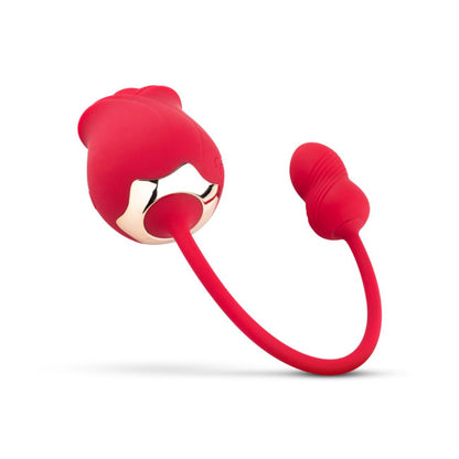 Teazers Rose Vibrator & Clitoris Stimulator Red