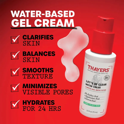 Thayers Let’s Be Clear Water Cream 75 ml