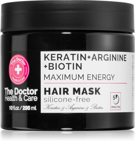 The Doctor Keratin + Arginine + Biotin Maximum Energy hair mask