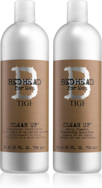 TIGI Bed Head B for Men Clean Up Shampoo + Conditioner pack