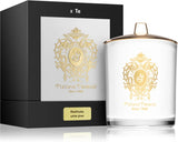 Tiziana Terenzi Arethusa White Glass scented candle with wooden wick 500 g