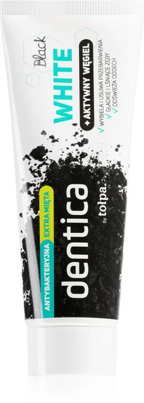 Tołpa Dentica Black White whitening toothpaste with activated carbon 75 ml