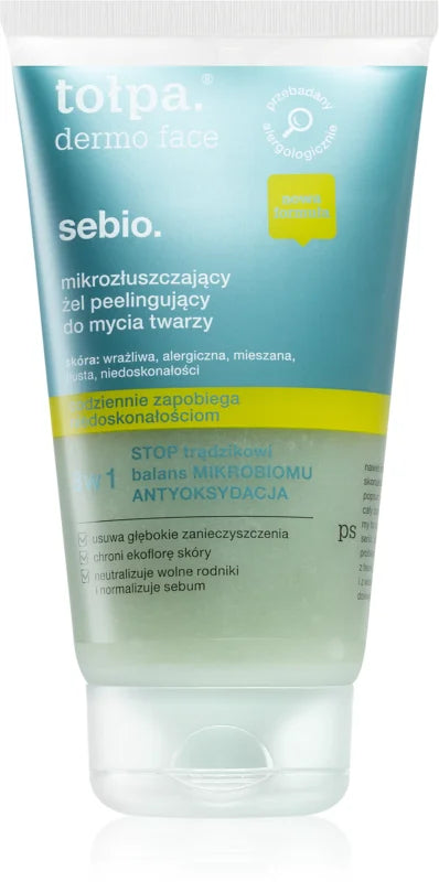 Tołpa Dermo Face Sebio cleansing peeling gel 150 ml