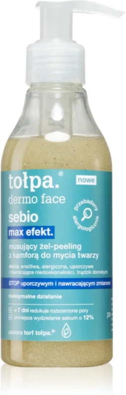 Tołpa Dermo Face Sebio cleansing peeling gel 195 ml