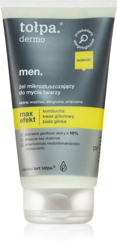 Tołpa Dermo Men Max Effect exfoliating cleansing gel 150 ml