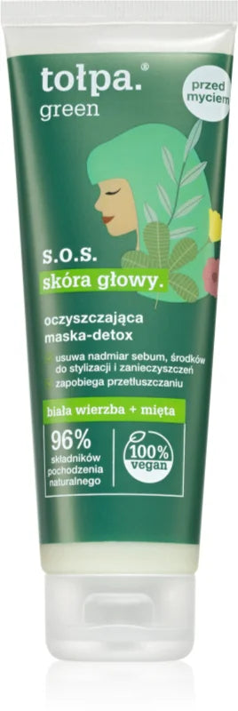 Tołpa Green SOS regenerating and detoxifying scalp mask 100 ml