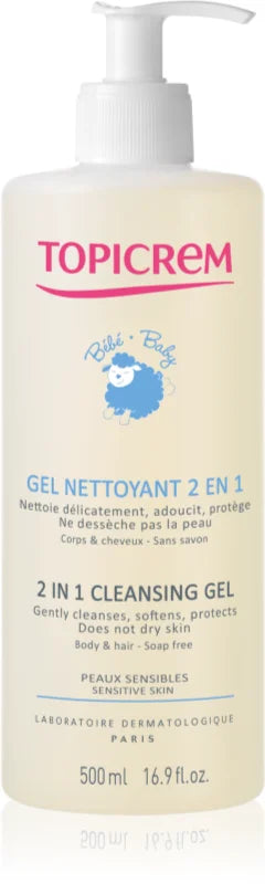 Topicrem BABY Cleansing Gel 2in1 - 500 ml