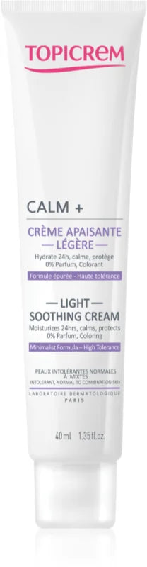 Topicrem UH FACE CALM+ Light Soothing Cream 40 ml