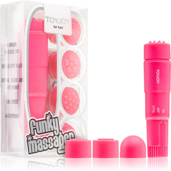 Toyjoy Funky Massager stimulator and vibrator Pink 9.5 cm