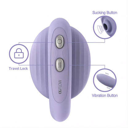 Tracy's Dog OG Flow G-Spot & Clitoral Sucking Vibrator Light Purple
