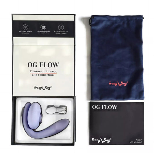 Tracy's Dog OG Flow G-Spot & Clitoral Sucking Vibrator Light Purple