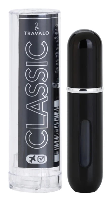 Travalo Classic refillable perfume atomizer Black