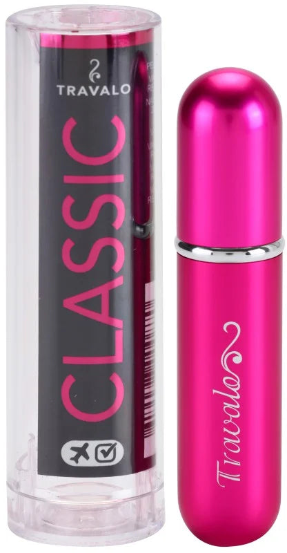 Travalo Classic refillable perfume atomizer Hot Pink