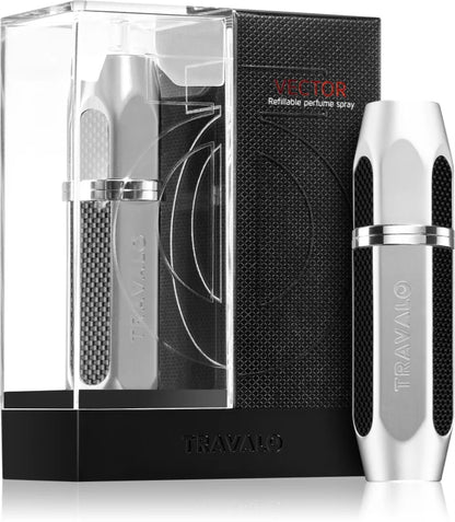 Travalo Vector refillable perfume atomizer Silver