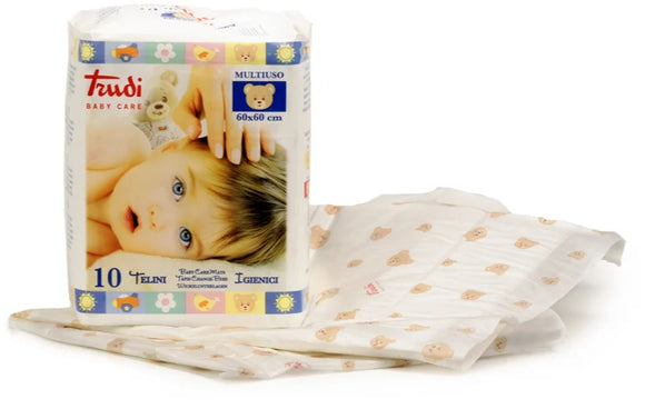 Trudi Baby Care Multi-use disposable changing mats 60x60 cm 10 pcs