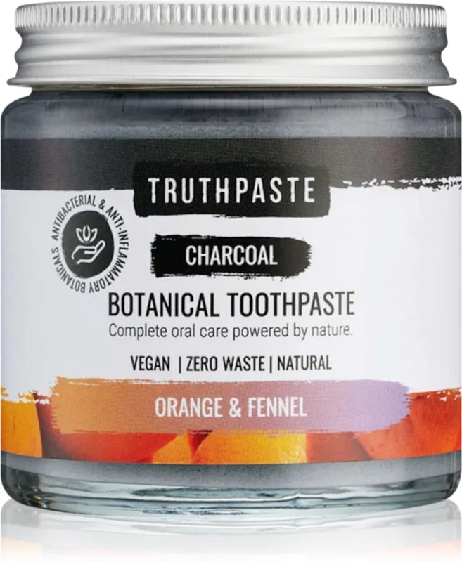 Truthpaste Charcoal natural toothpaste Fennel & Orange 100 ml