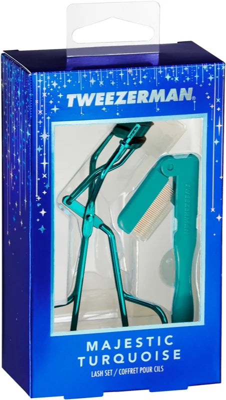 Tweezerman Majestic Turquoise gift set (for eyelashes)