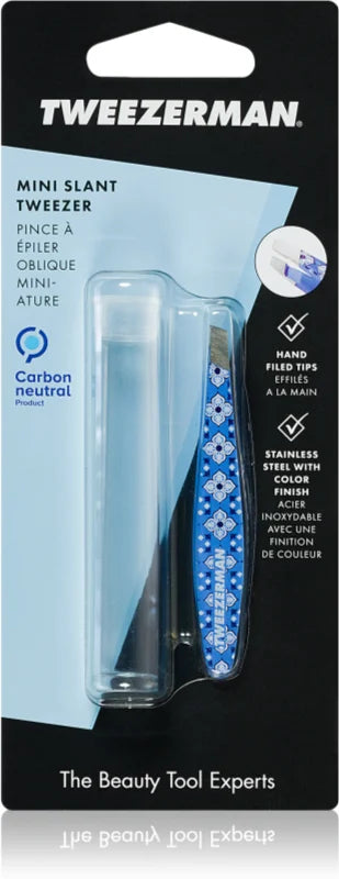 Tweezerman Mini Slant tweezers with travel case Lisbon Sea 1 pc