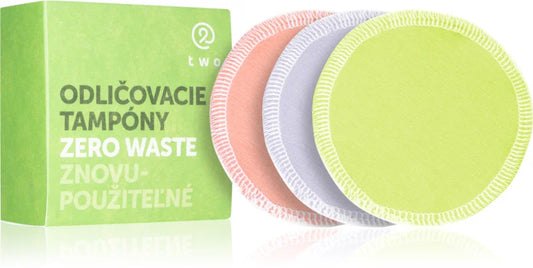 two cosmetics Zero Waste washable makeup remover pads 7 pcs