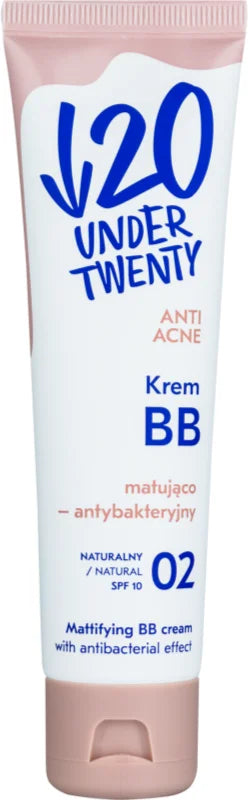 Under Twenty ANTI! ACNE BB cream SPF 10 shade 02 Natural 60 ml