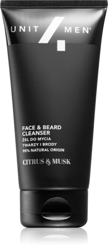 Unit4Men Face & Beard Cleanser Citrus & Musk 150 ml