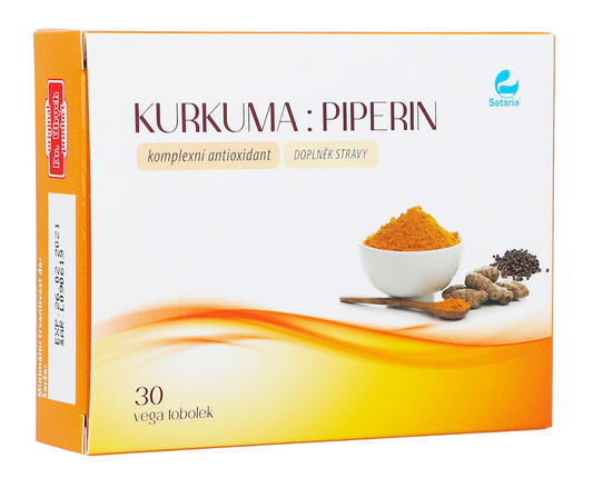 Turmeric : Piperine 30 vegan capsules