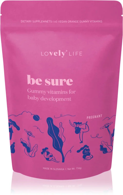 LOVELY LIFE Pregnant Be Sure™ gummy vitamins Orange flavor 60 pcs