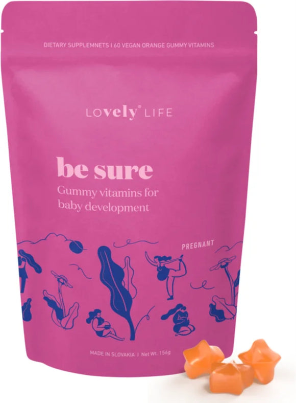 LOVELY LIFE Pregnant Be Sure™ gummy vitamins Orange flavor 60 pcs