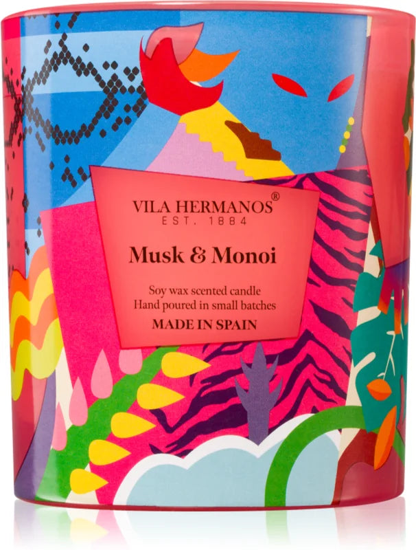 Vila Hermanos 70ths Year Musk & Monoi scented candle