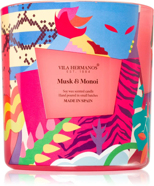 Vila Hermanos 70ths Year Musk & Monoi scented candle